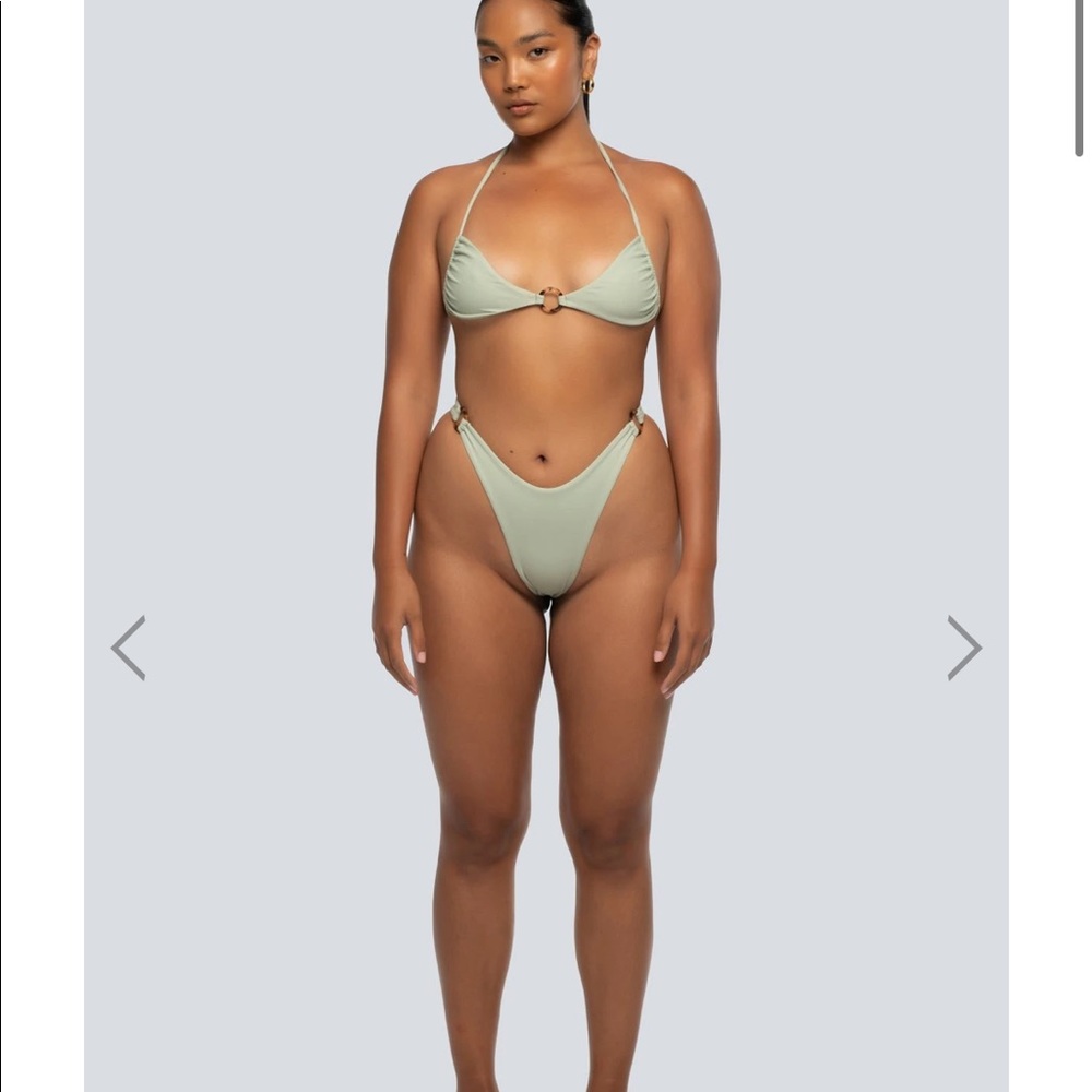 Lahana Swim - Heat Wave bottoms - desert sage - brand new